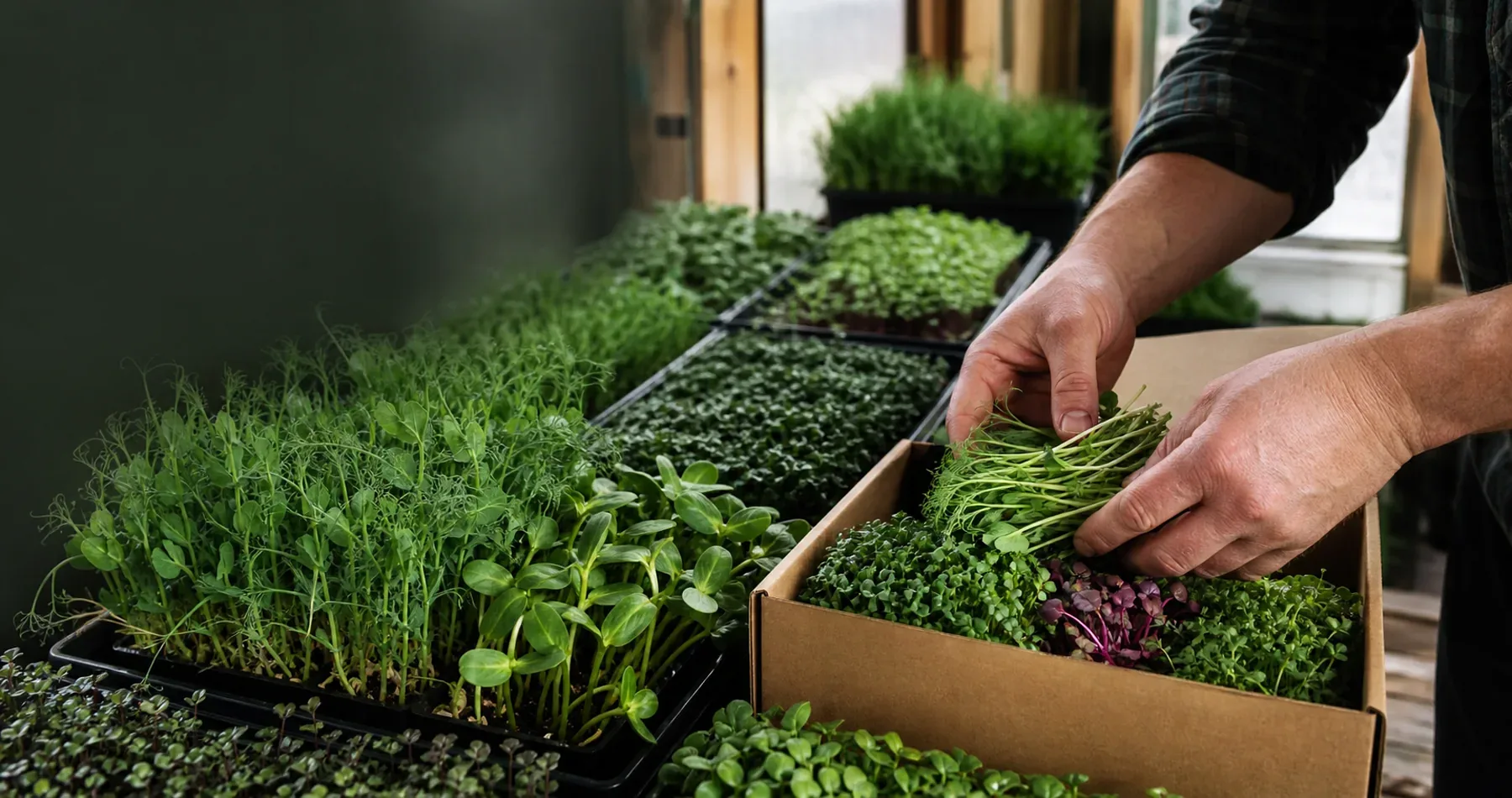 Howard City Microgreens storefront
